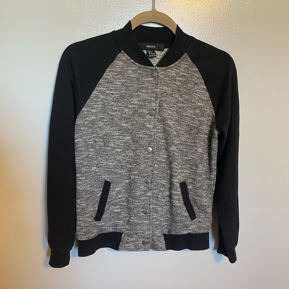 Forever 21 Bomber Sweater Jacket